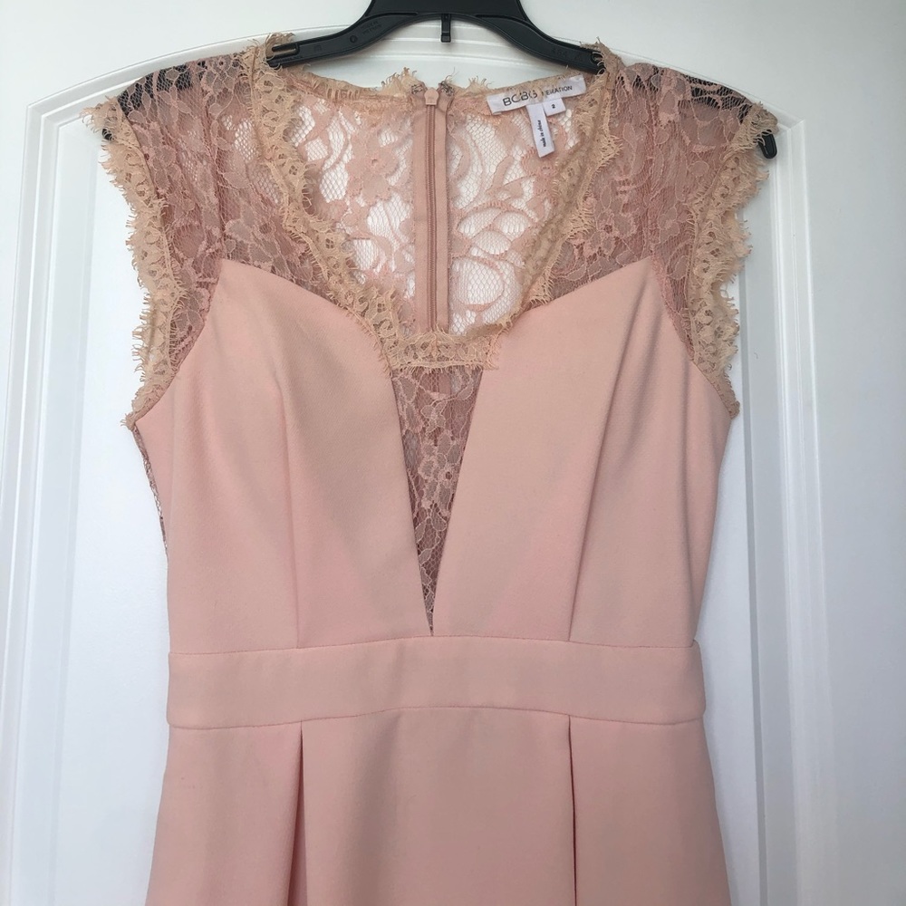 BCBG light pink lace dress, worn twice! - size 2